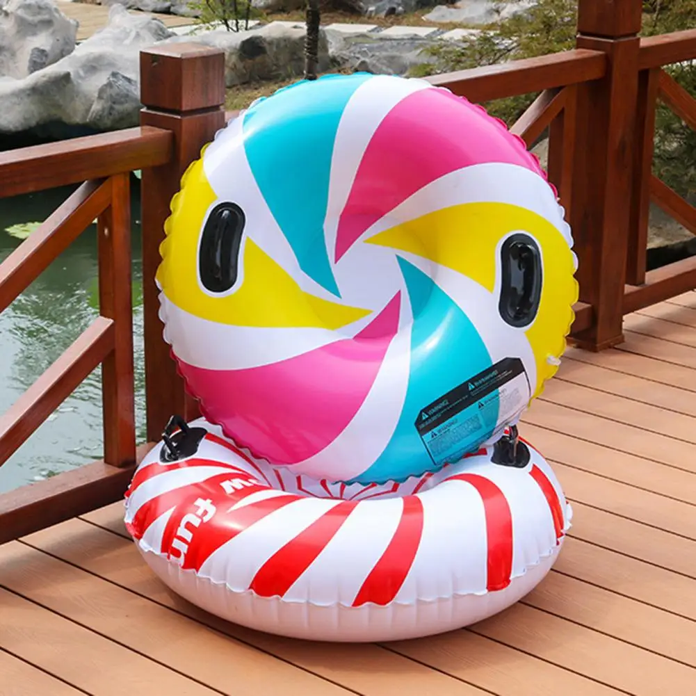 Leakproof Sledding Snow Tube Durable Insulated Snow Tube for Sledding Ski Circle's Thickened Base Ensures Shockproof Leakproof