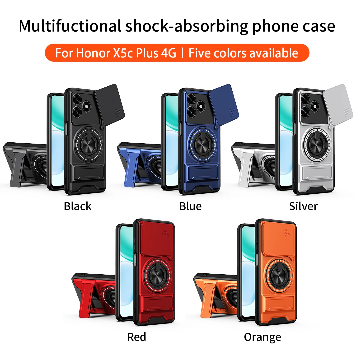 Military Armor Magnetic Phone Case with Camera Protection