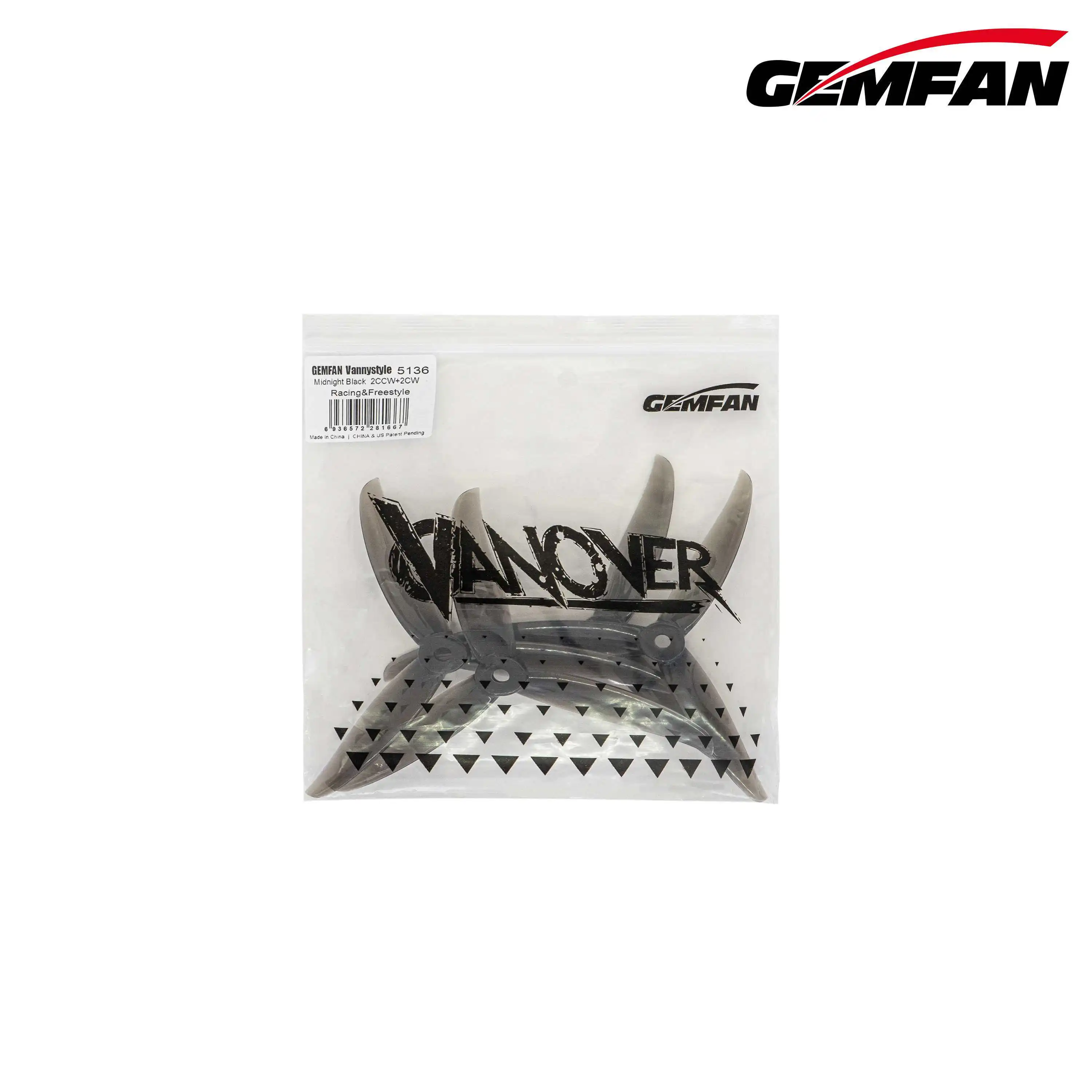 Hélices FPV 5.15 pouces PC 4.3g M5 pour drone 2207