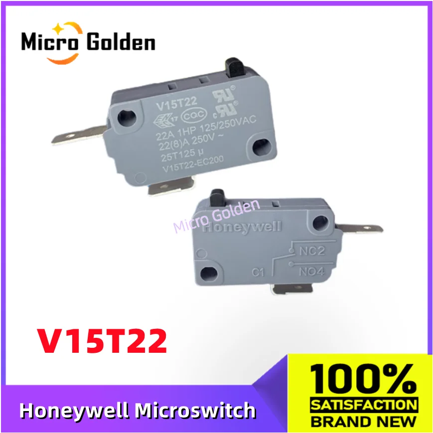 V15T22-EC200 마이크로스위치, 정상 닫힘 스위치 모듈, V15T22, 22A, 2 핀, 1 개, 신제품