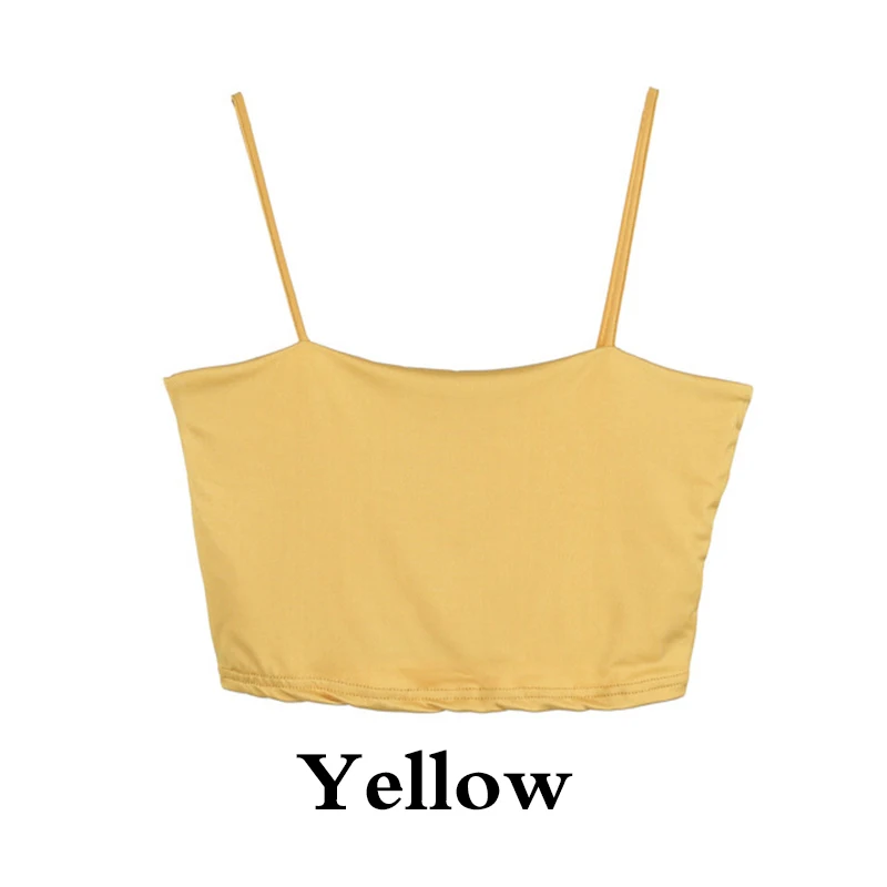 Vesper cami strap detail crop top in blue