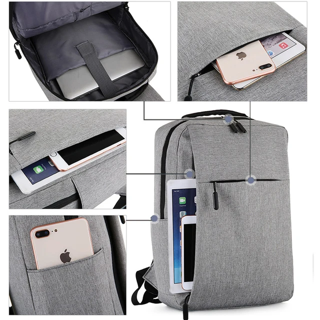 Tas Ransel Anti Maling 15.6 Inch Laptop Pria Mochila Pria Tahan Air Backpack Tas Ransel Sekolah Kapasitas Besar 3