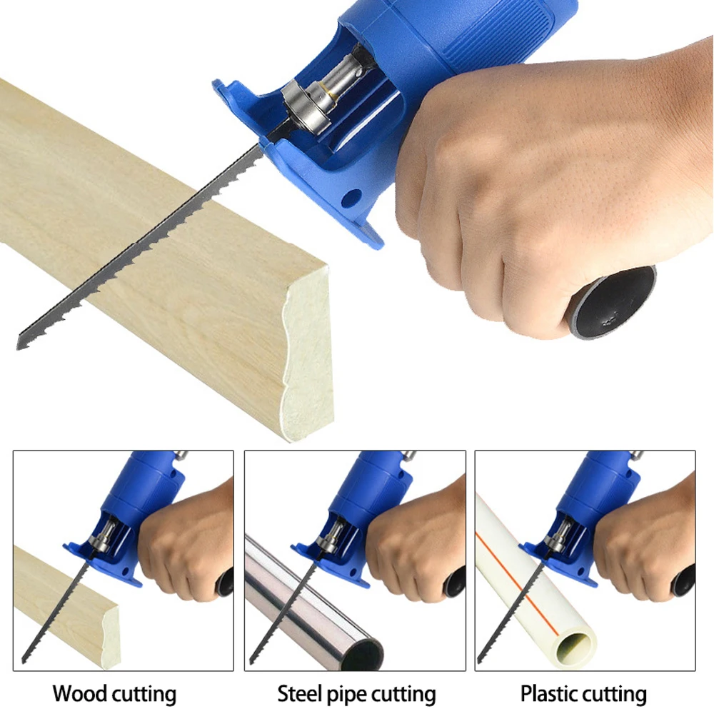 Reciprocating Saw Adapter Electric Drill Fast Modified To Electric Jigsaw with Sawblade Power Tool Saws Drill To Jigsaw 6