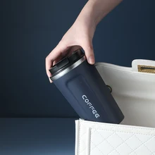Portable Water Bottle Stainless Steel Thermal Mug Vacuum Thermos Coffee Cup Travel Cold Beer Tea Cups With Lids Bottles