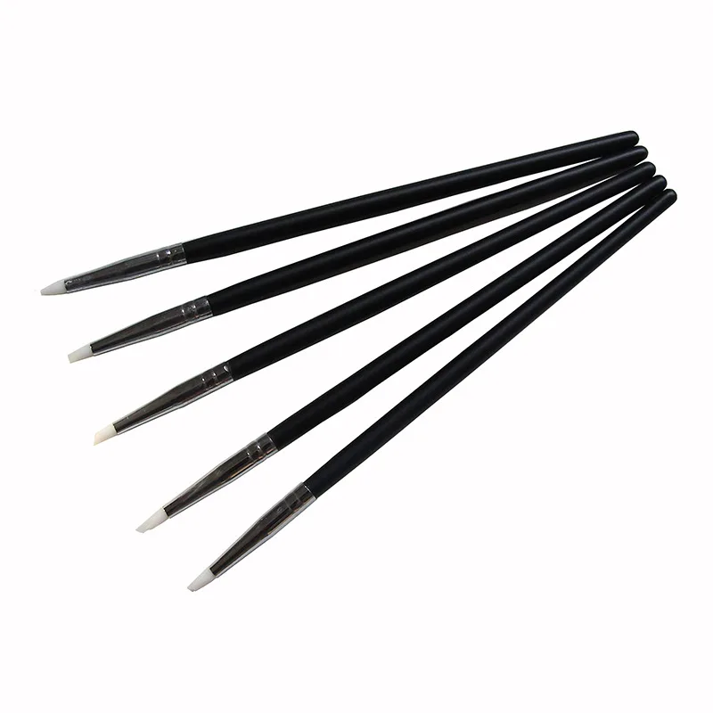 5 pcs Dental Resin Brush Pens Dental Shaping Silicone Adhesive Composite  Cement Porcelain Teeth Dentist Tools Dentistry Lab Tool