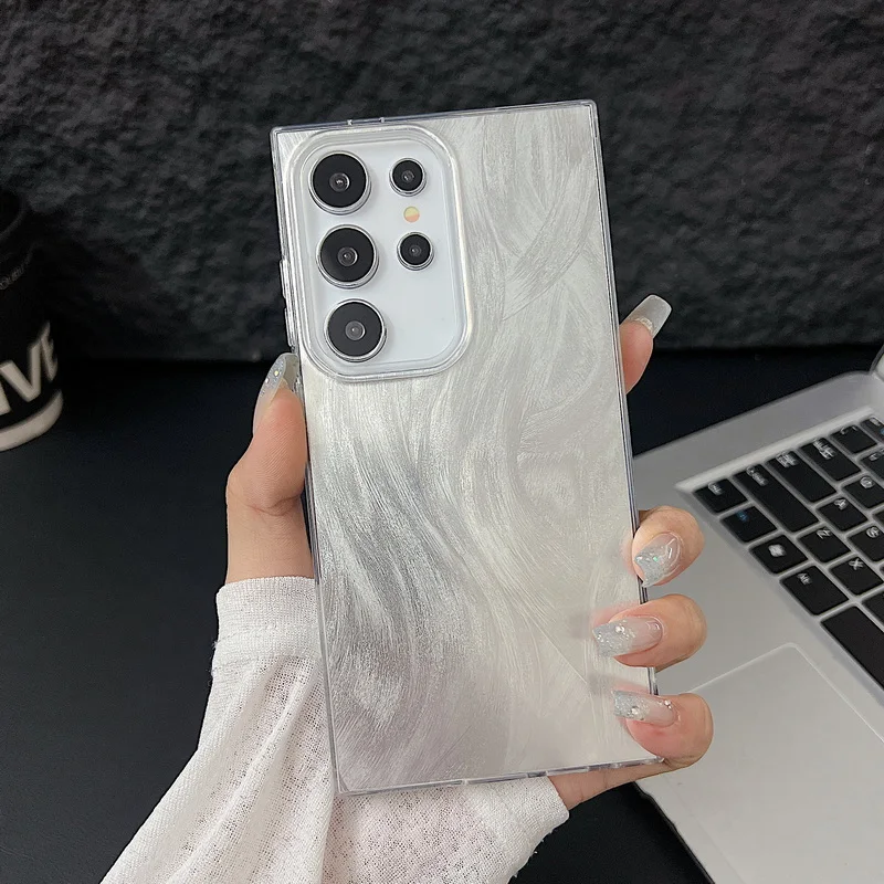 Luxury Laser Matte Hard PC Phone Case Cover