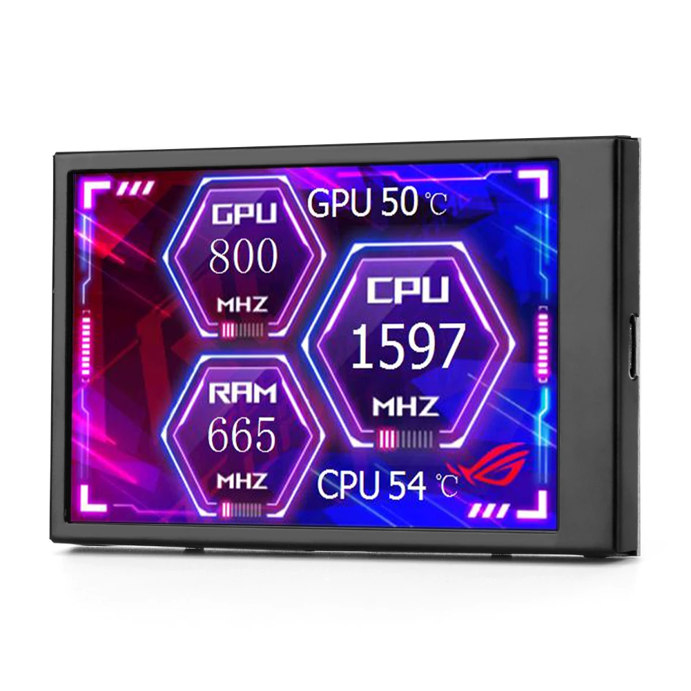 ̺  3.5 ġ ÷ ũ , LCD ,  CŸ ̽, PC ǻ, ̴ ITX , CPU AIDA64 320x480