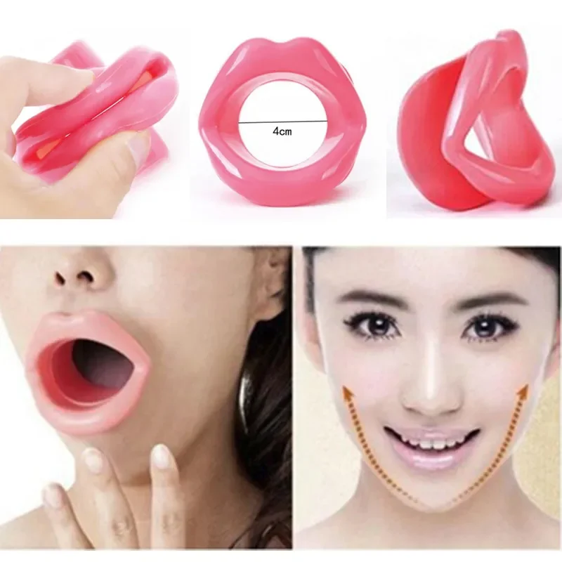 Massage Face-lift Tool Make Up Silicone Rubber Maquiagem Lips Care Slimmer Mouth Muscle Tightener Anti-aging Anti-wrinkle Beauty
