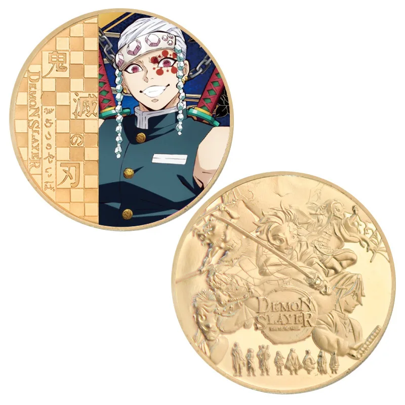 鬼滅の刃　24k GOLDcoin Gold Anime Demon Slayer Commemorative Coin Kimetsu No Yaiba