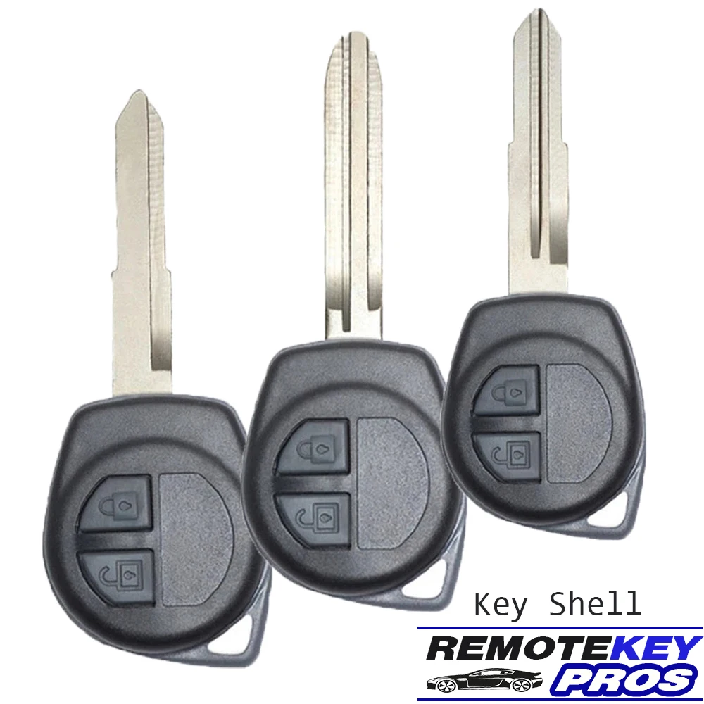 

DIYKEY 2 Buttons Remote Car Key Shell Case Fob for Suzuki Grand Vitara Swift Ignis SX4 Liana Alto With Uncut Blade