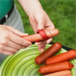 2PCS Manual Fancy Sausage Spiral Barbecue Hot Dogs Cutter Slicer kitchen Cutting Auxiliary Gadget Fruit Vegetable Tools