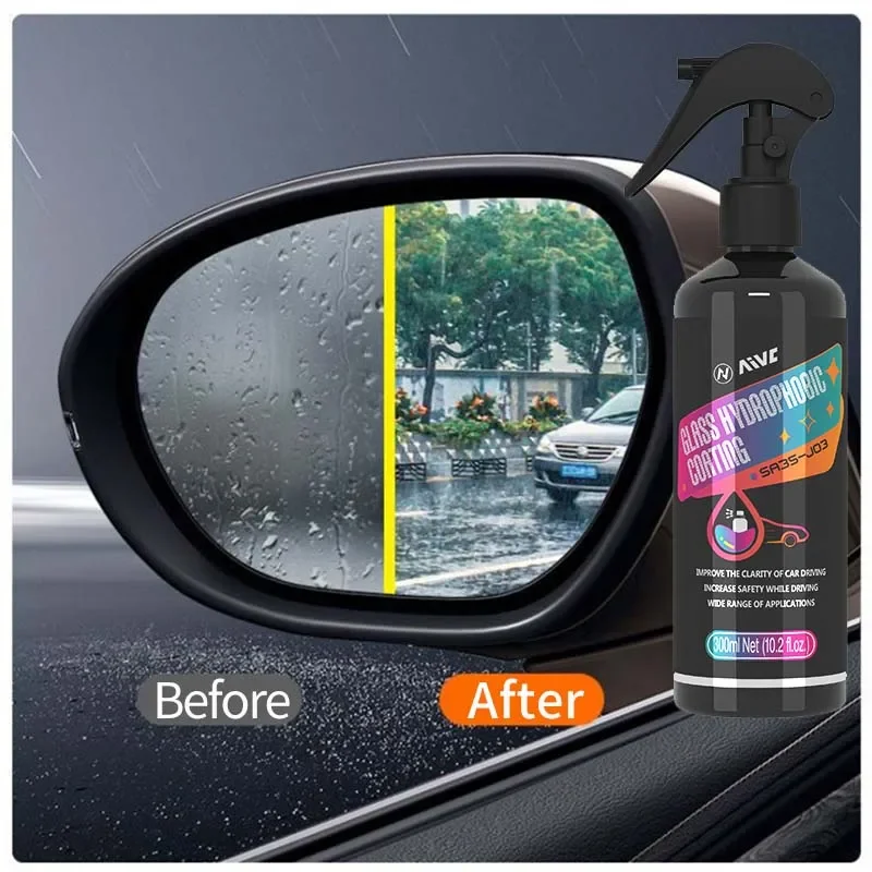 CarGlassWaterproofCoatingAivcWindshieldAntirainNanoHydrophobicPolishingLiquidWindow