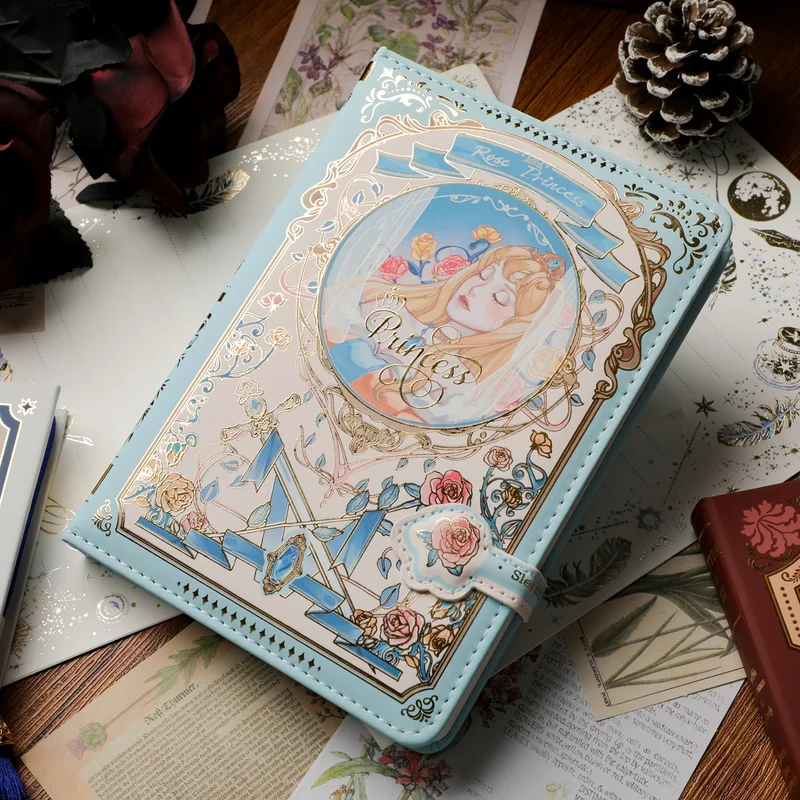 Creative Retro Gothic Fairy Notebook Colorful Inner Page Diary Butterfly Student School Stationery Planner Writing Supplies Gift