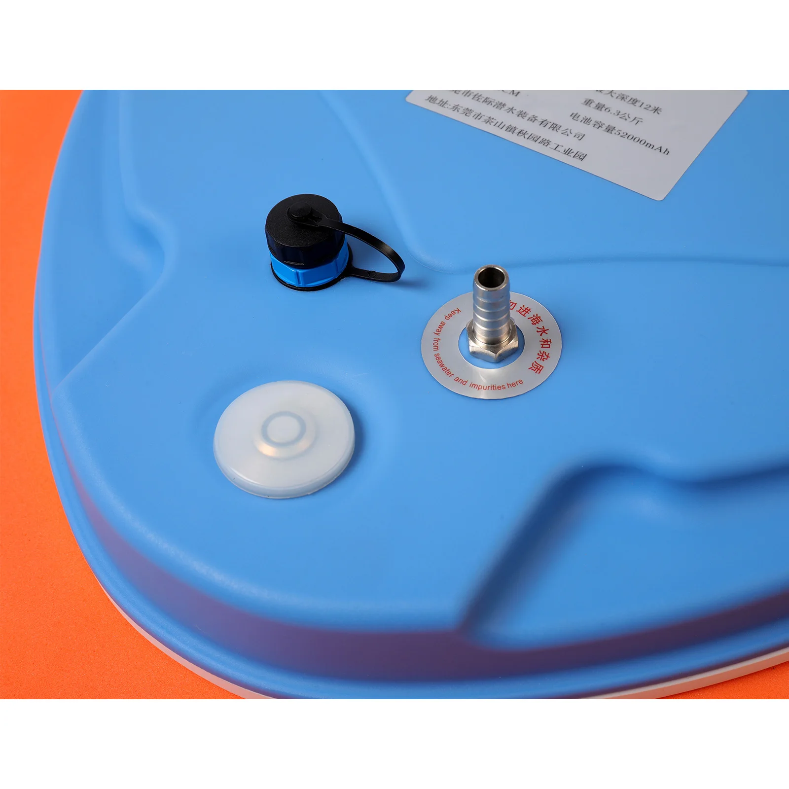 TUDIVING-Scuba Diving Ventilator Waterproof Portable Rechargeable Scuba Diving Tank with Breathing Regulator Scuba Gear