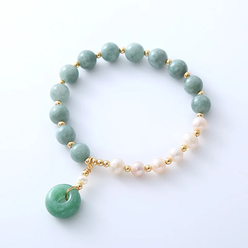 pearl and jade bracelet