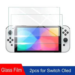 Premium Tempered Glass Screen Protector for Gaming Consoles - Anti - Scratch Protective Film (1/2/3 Pack) (2pcs For Switch Oled)