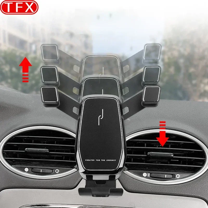 Car Mobile Phone Holder Air Vent Mount Gravity Bracket Stand For Ford Focus MK2 2005-2011