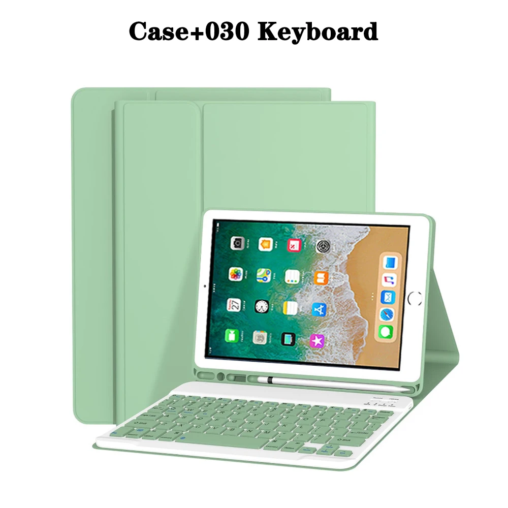 Premium Tablet Case with Detachable Keyboard and Pencil Holder, 9.7 Inch