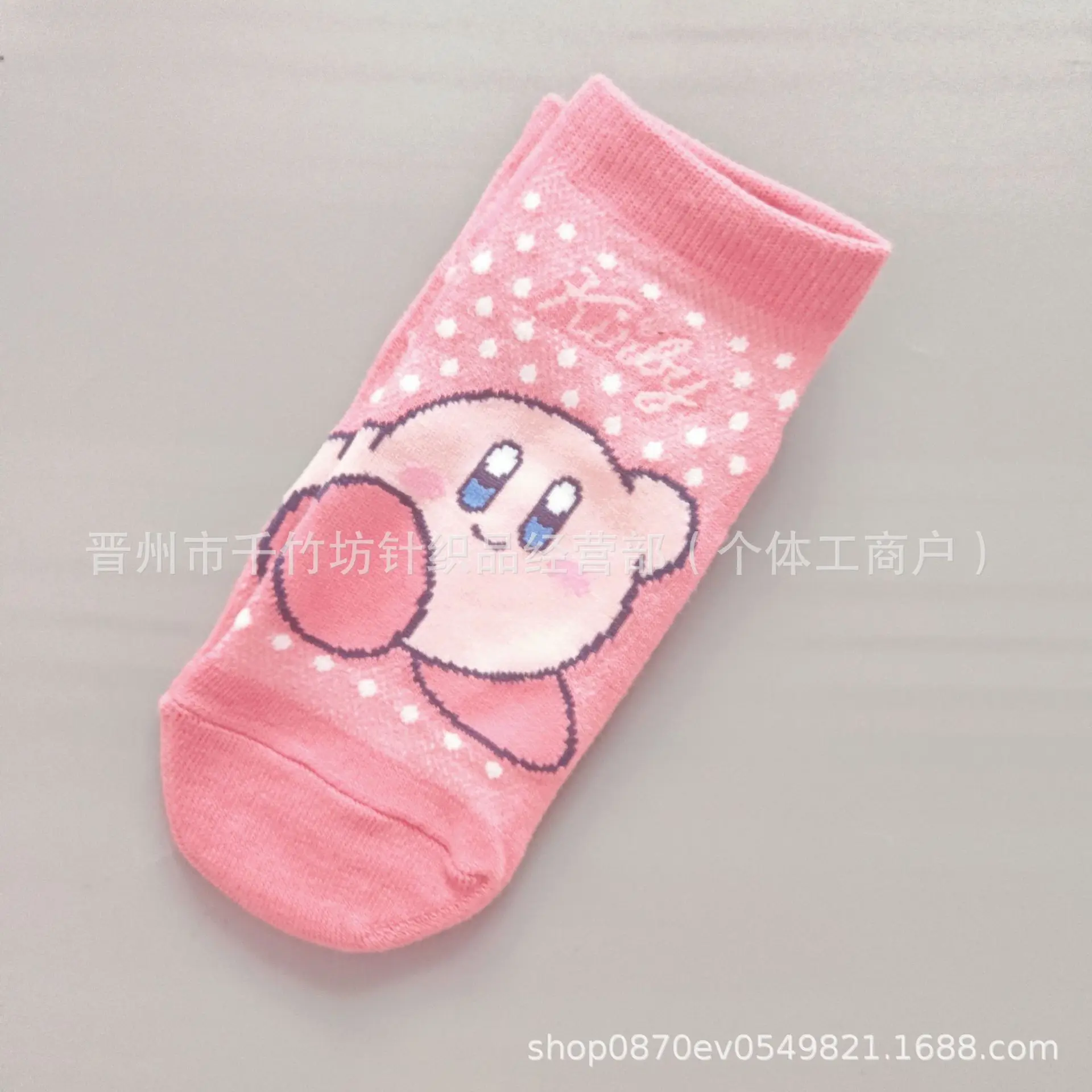 Anime Kirby Herrensocken Cartoon Knöchelsocken Modetrend Tube Cosplay Socken Sportsocken – Detail 6