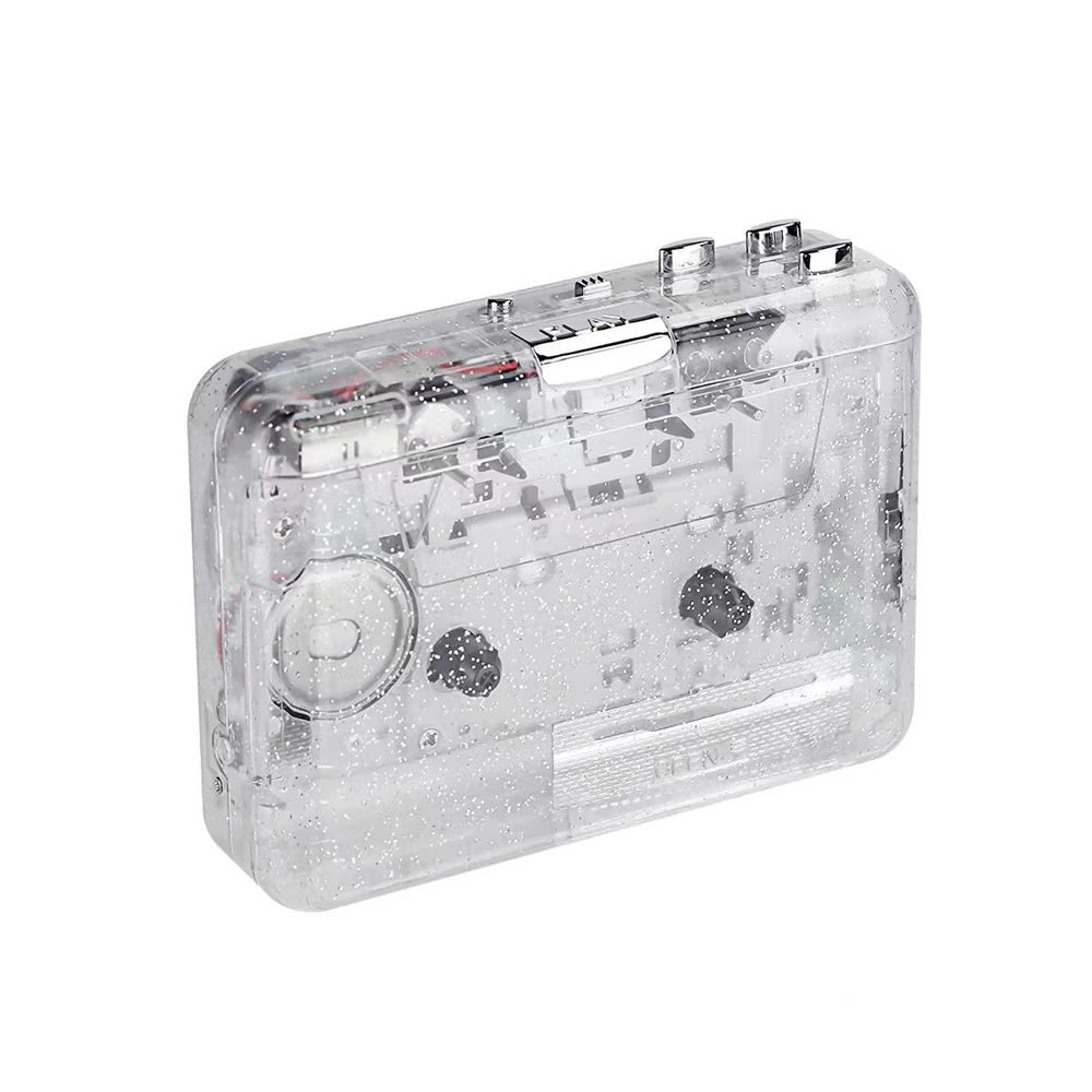 Hot Tape Cassette Player Portable Tape Recorder To Mp3 Full Transparent Shell USB Port Cassette To MP3 Format Player