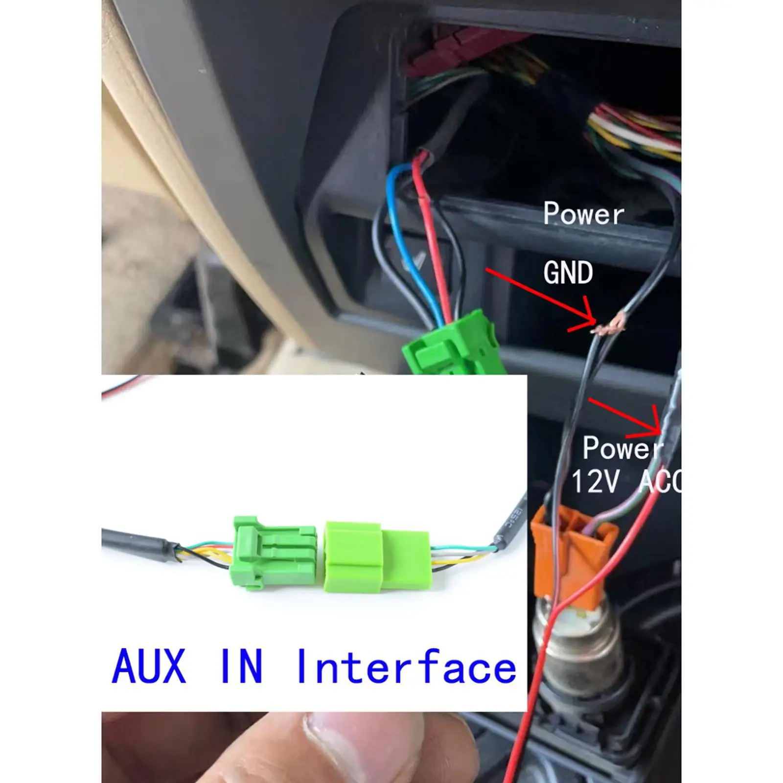 Car AUX Audio MP3 Music Adapter Harness Connector for Land Rover Range Rover Car with AUX Spare Parts Vehicle Replacement
