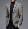2021 Autumn and Winter New Suit Middle-aged Men's Fashion Casual Classic Wool Suit Jacket Single Suit Slim Blazer Brand Clothing 4