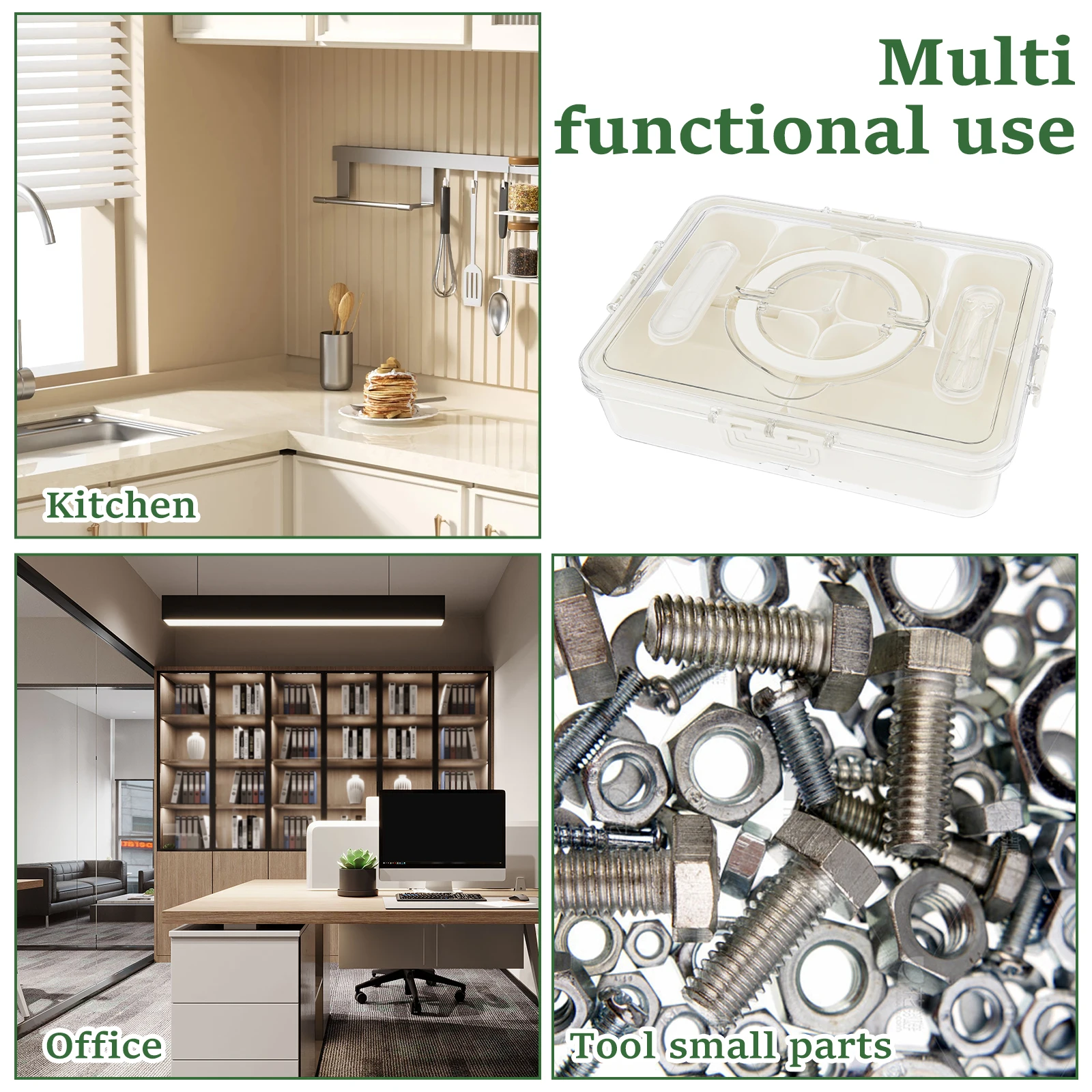 Bamboo Serving Tray with Clear PET Lid – Food Safe Storage & Serving Solution 20 S91d82719f68942239cc0ce5e73307b03u