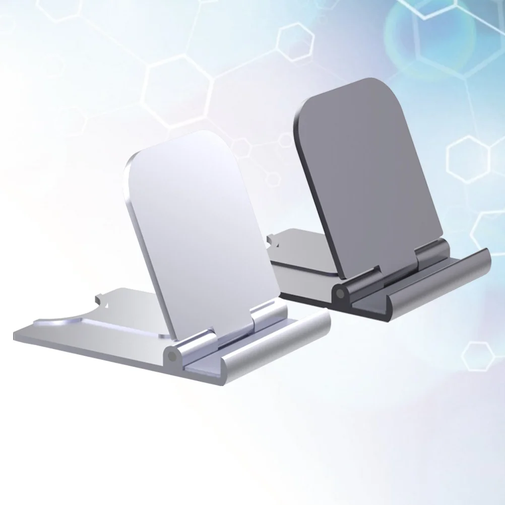 

2pcs Foldable Plastic Phone Holder Multi-angle Desktop Stand Creative Phone Support for Tablets Smartphones
