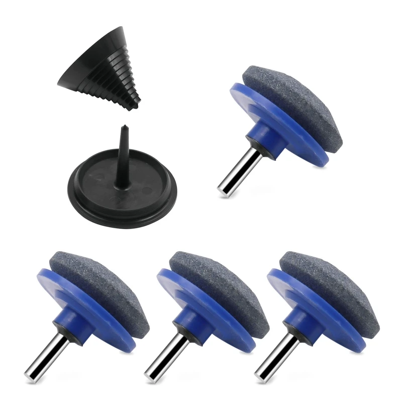 Lawn Mower Blade Sharpener Drill Attachment for Power and Hand Drill