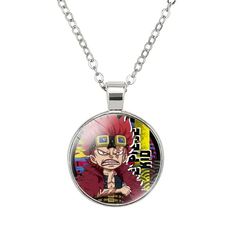 

Luffy Cartoon Necklace One Piece Zoro Nami Usopp Chopper Robinn Creative Student Time Gemstone Pendant Necklace Anime Peripheral