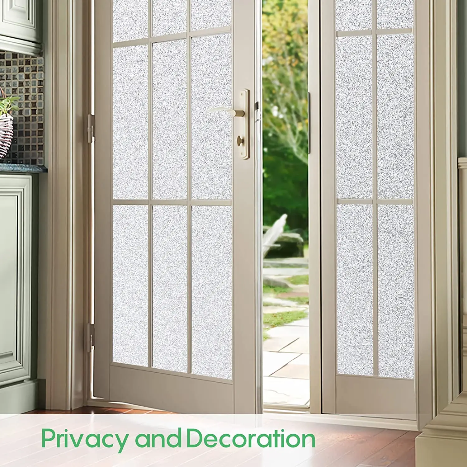 Window Privacy Film Frosted Glass Opaque Vinyl Bathroom Door Decor Stickers UV Blocking Heat Control Coverings Home Office window film window privacy film