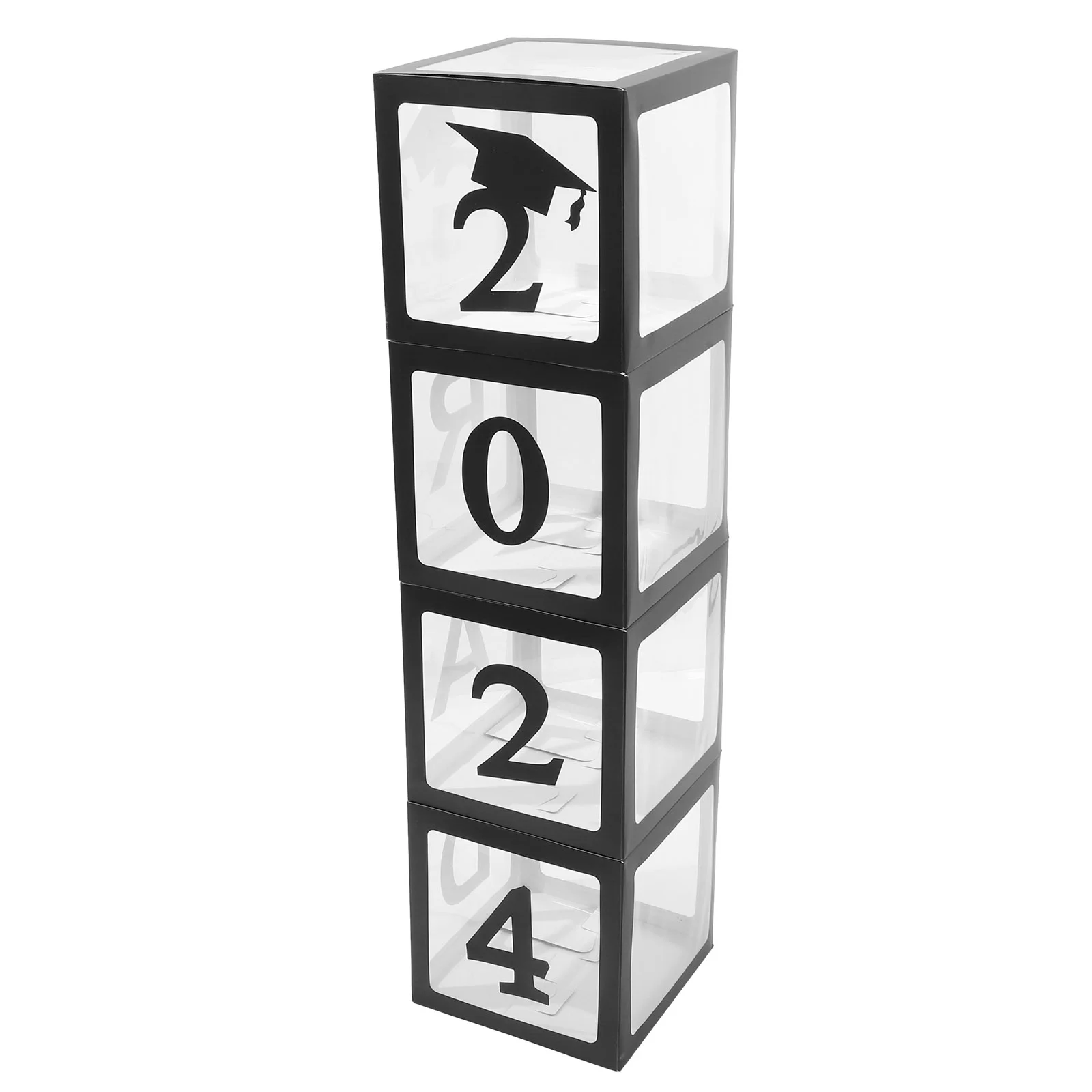 

1 Set Graduation Balloon Box Decoration Square Blocks Balloon Box Party Favor