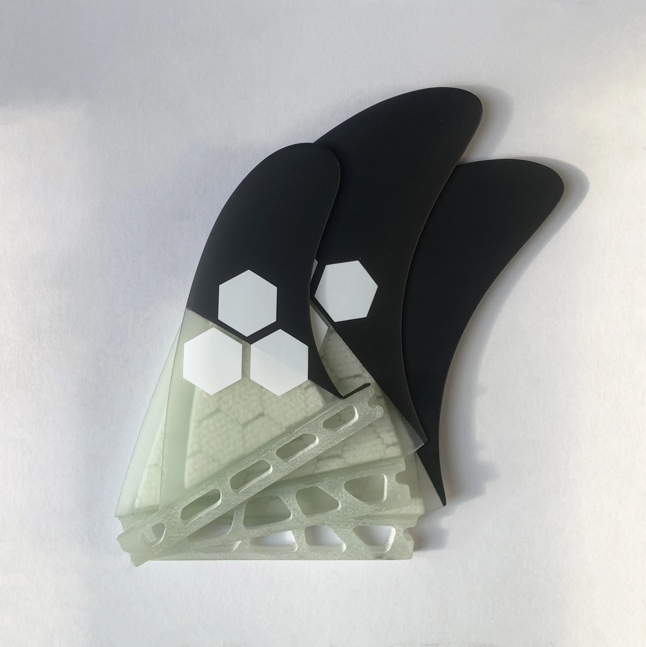 RISECE Surf AMT Twin + 1 Surfboard Fin Performance Core Big Honeycomb Tri Fin Set surfboard fin