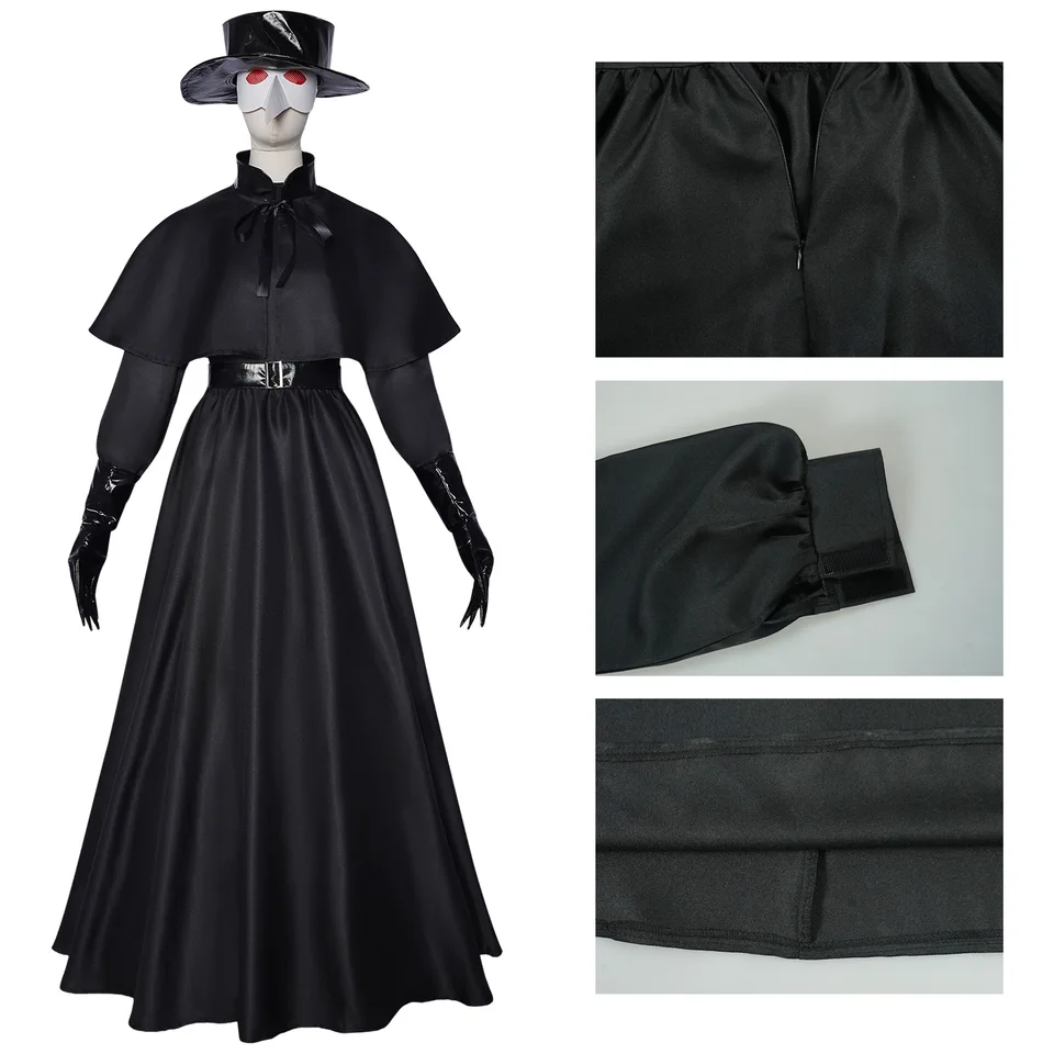 Carnevale Halloween Coppie Costume da dottore della peste Medioevo  Infermiera di guerra Becco di uccello Tutina Cosplay Fancy Party Dress -  AliExpress, image size:960x960