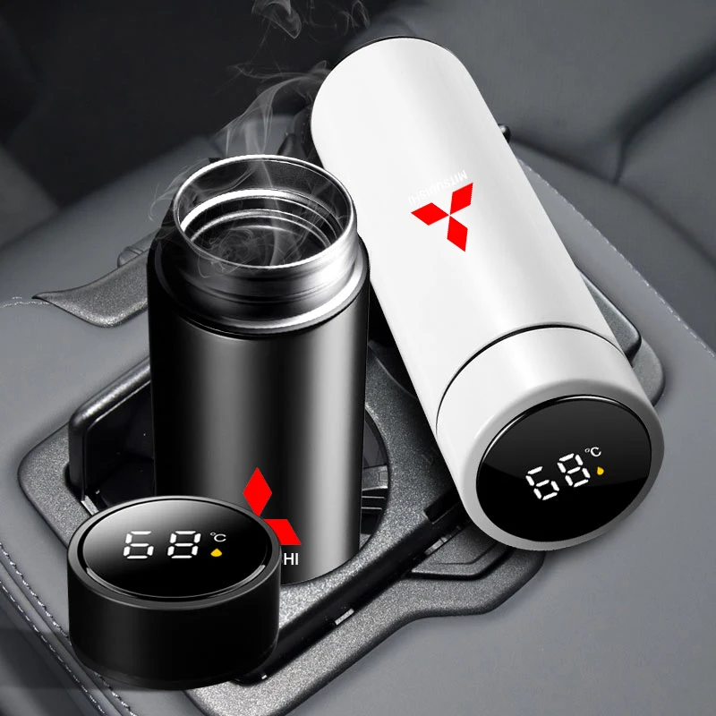 미쓰비시 RALLIART 파제로 ASX Lancer X 9 Outlander L200 용 자동차 컵 물컵, 크리에이티브 질량, 간단한 온도 컵 액세서리