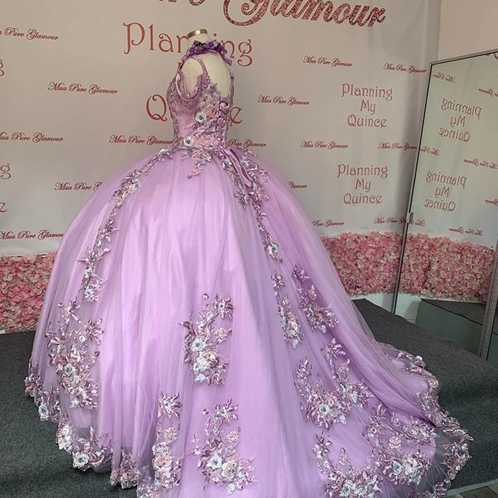 

Princess Lavender Quinceanera Dresses Off Shoulder 15 Party Sparkly Birthday Gowns Sweet 16 Debutante Quinceanera gowns