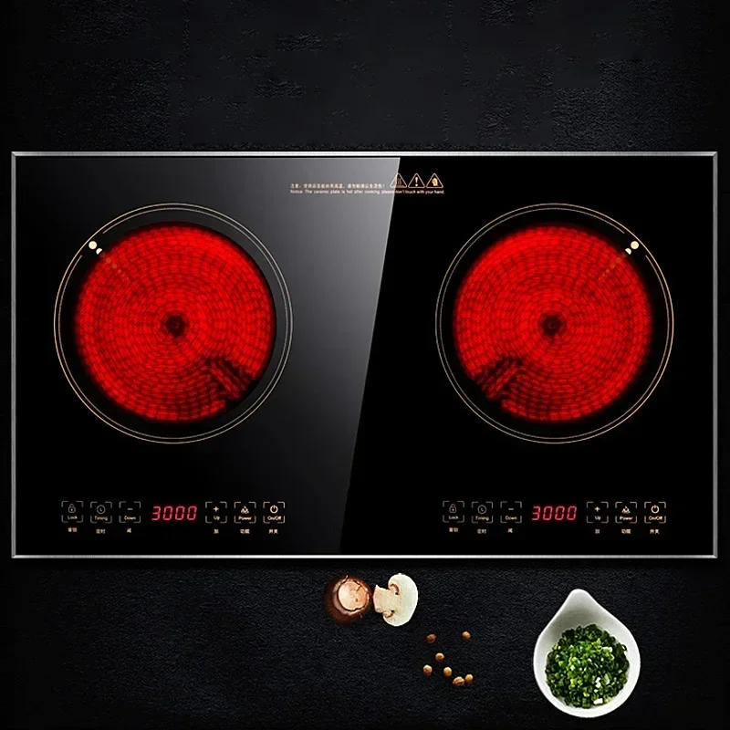 6000W Radiant Cooker Double Stoves Household High Power 3000W*2 Electric Cooking Machine Light Wave Stove Electric Cooker 4
