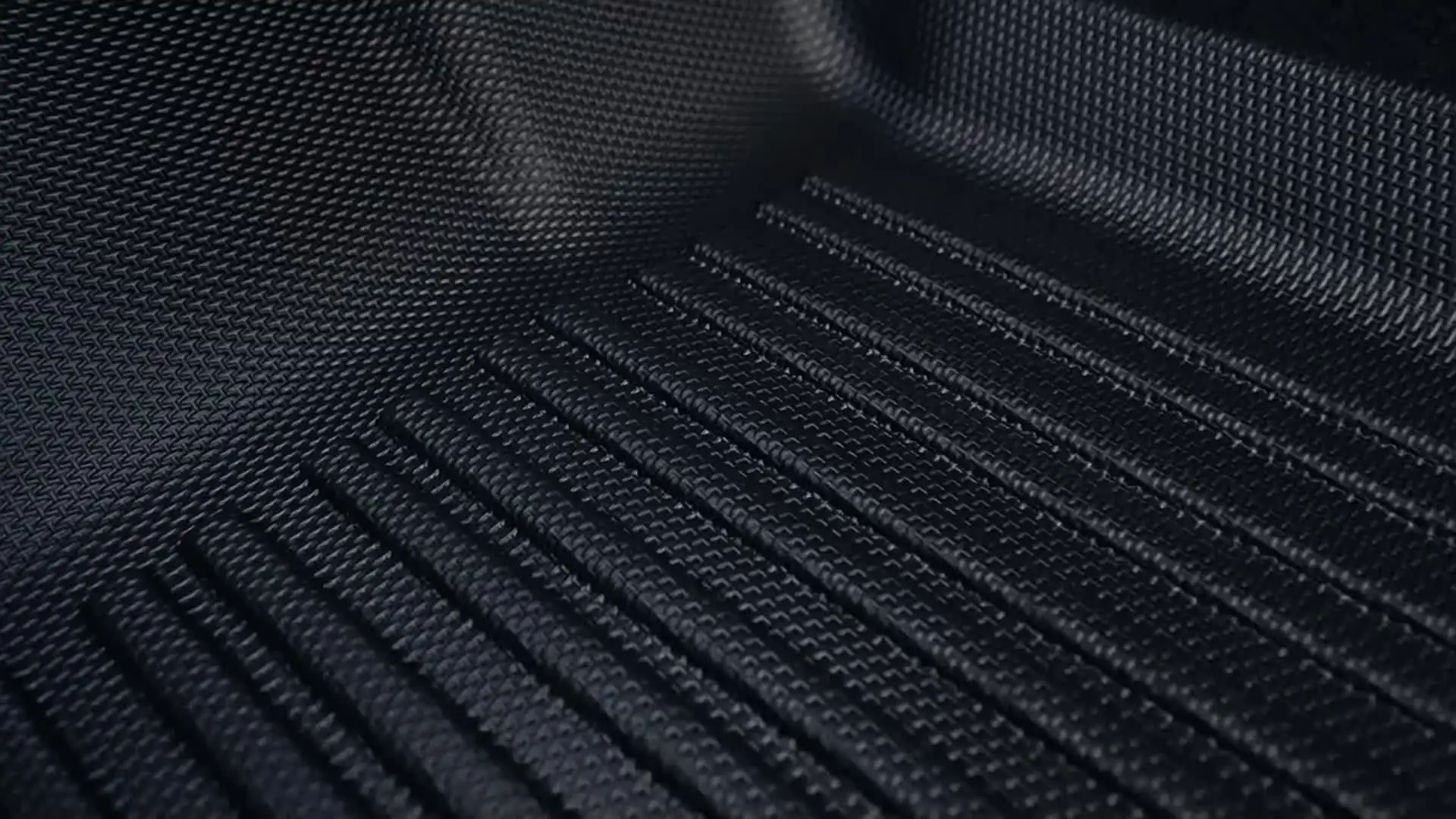 Black Rubber 4-Piece Floor Mat Liner – Waterproof TPE For Hyundai Santa Fe Gasoline (2020-2023)