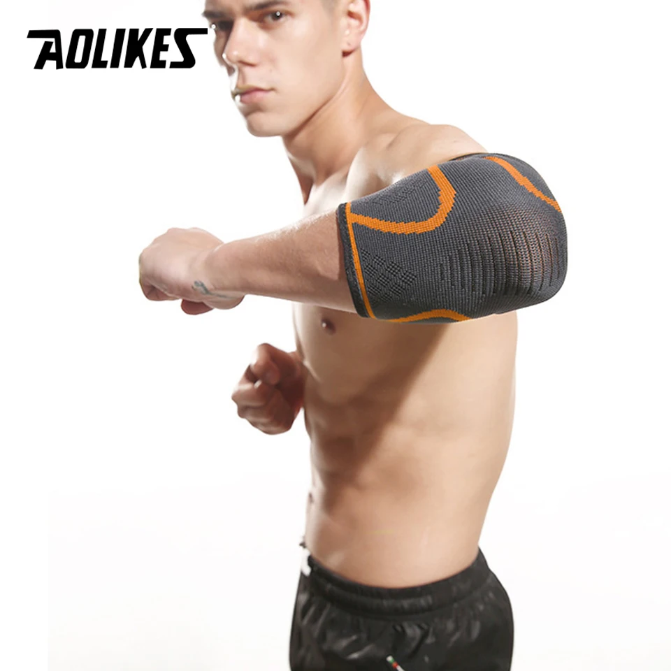Elbow Brace AOLIKES 1PC Elbow Brace Elastic Elbow Compression Sleeve For Sports Tendonitis Golfer Tennis Pain Relief Support