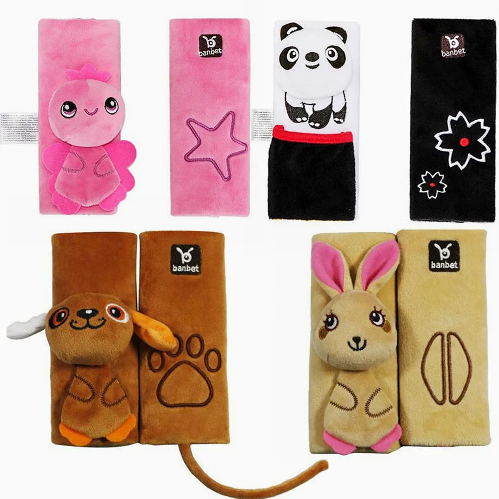 Seat Belt Covers Cartoon Car Seat Belt Cover Kids Baby Shoulder Pad Safety Strap Cushion Car Styling Seat Belt Shoulder Protector Harness Cushion Car Seat Belt Accessory