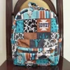 Wholesale Baby Kids Howdy Backpack Daypack Toddler Western Cactus Striped Outdoor Portable Children School Cow Print Bag 1