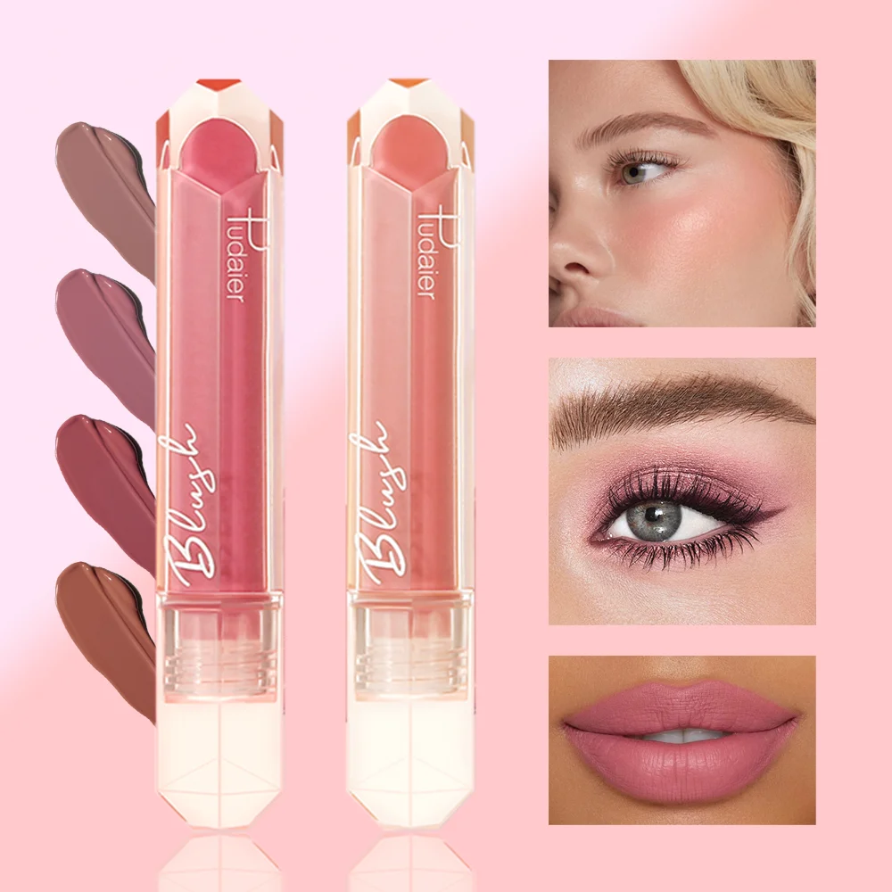 Multifunctional soft matte blush, 9 colors available, natural contour blush stick