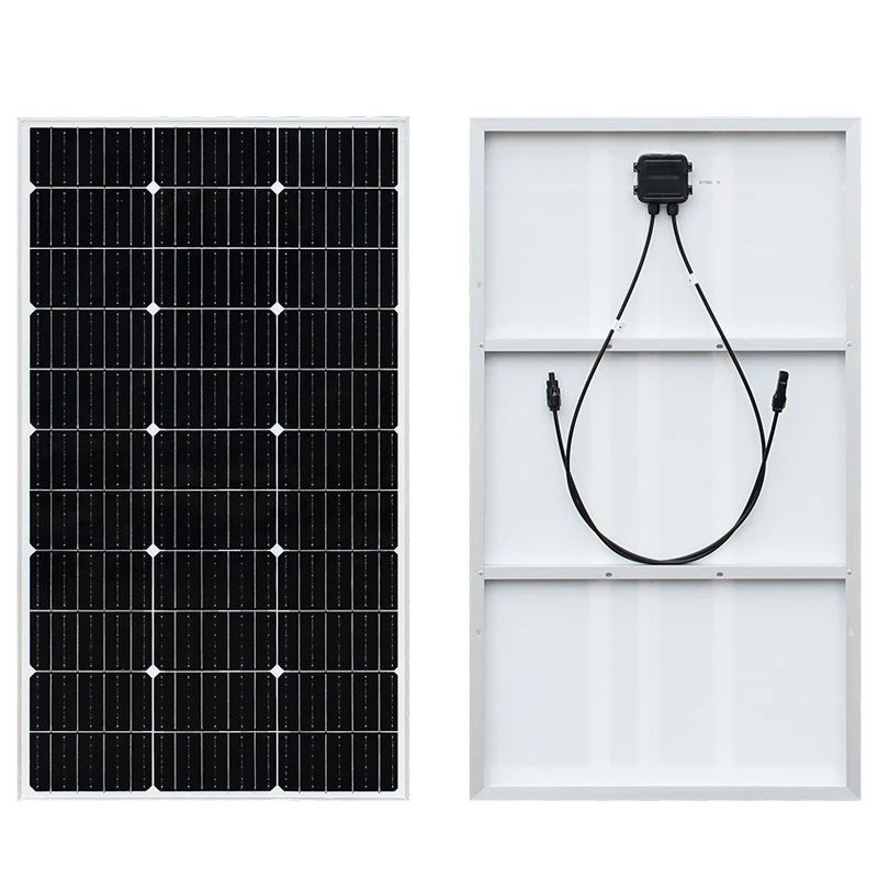 18V Pannello Solare 100W Pannello Caricabatteria Solare Energia Solare Per Campeggio All'Aperto Mobile Rv 12V Caricabatteria