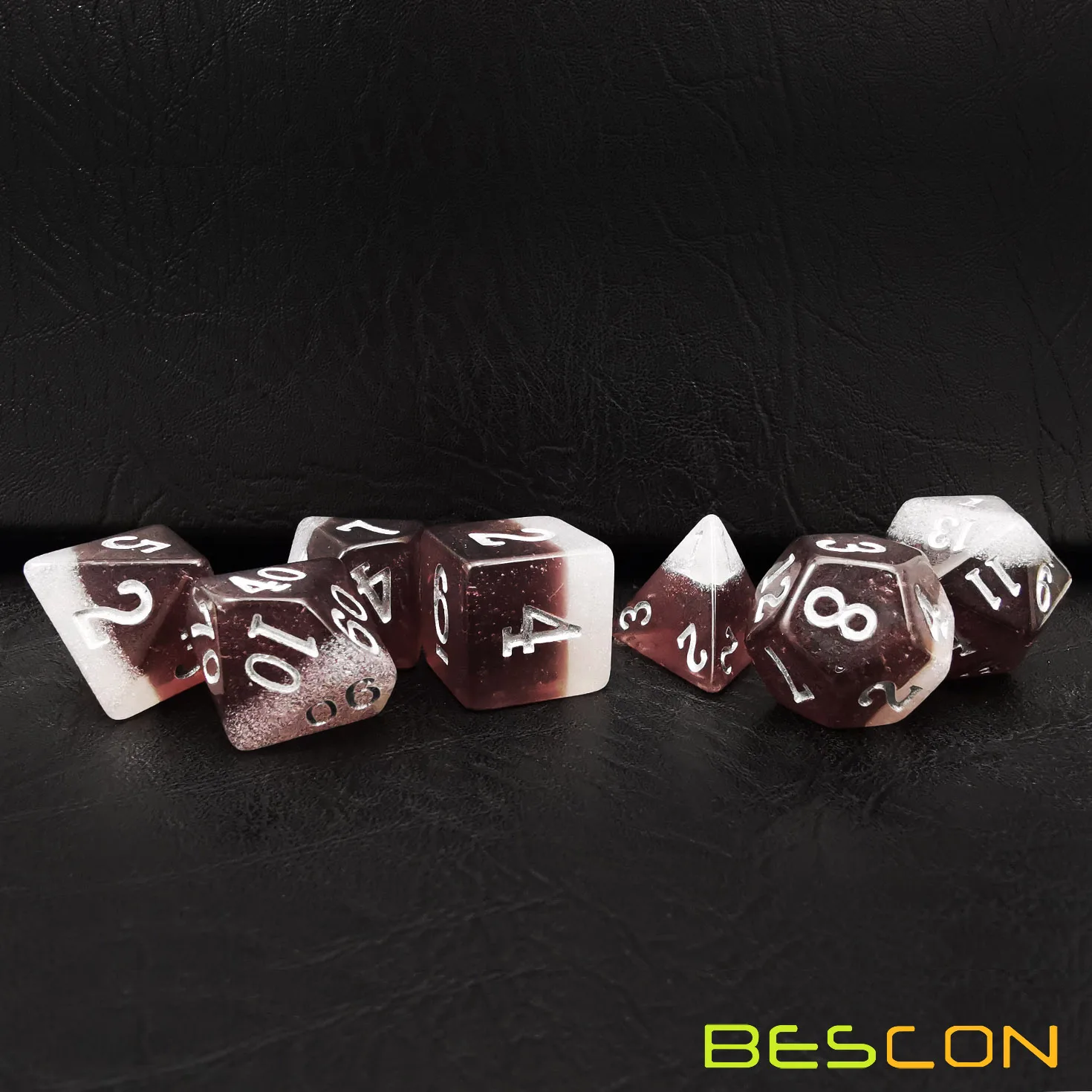Bescon Beer Dice Set, Novelty 7pcs BeerDice Polyhedral D&D DND Dice Set of 7pcs, Dungeons and Dragons