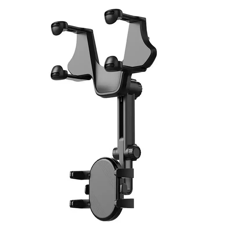 

Автомобильный держатель для телефона на зеркало заднего вида, выдвижной Кронштейн для мобильного телефона, вращающийся на 360 градусов Автомобильный держатель, нескользящий автомобиль