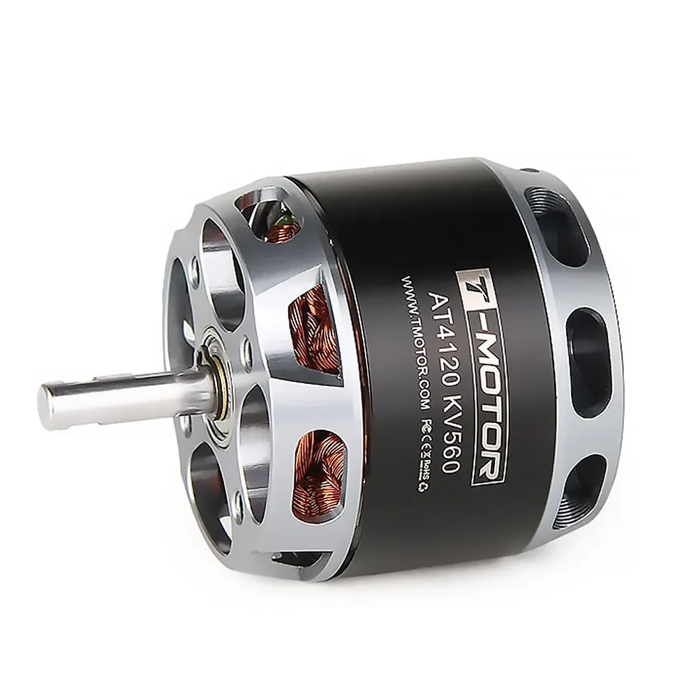T-MOTOR AT4120 긴 샤프트 250kv 500kv 560kv 브러시리스 RC 비행기 전기 모터