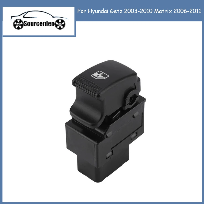 Pulsante Interruttore Alzacristallo Elettrico Per Hyundai Getz 2003-2010 Matrix 2006-2011 Muslimatexb