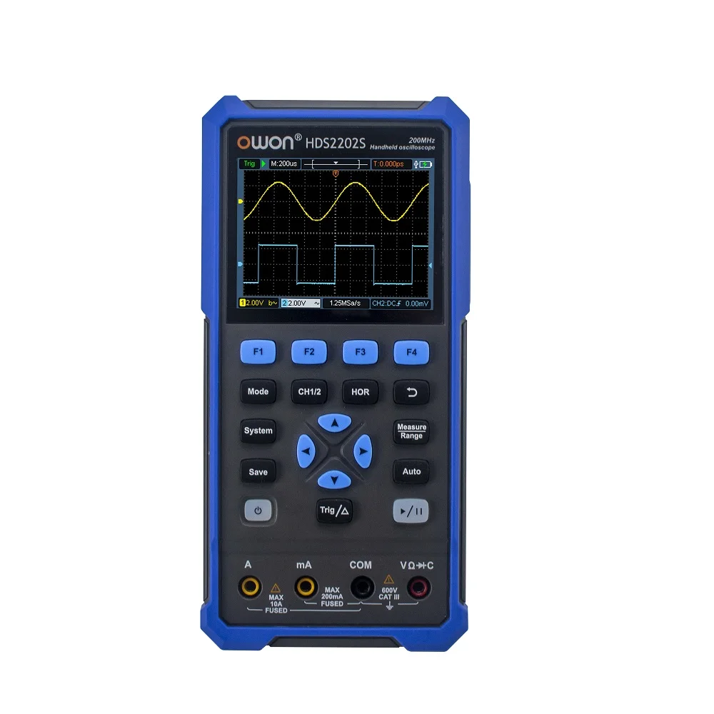 Digital Oscilloscope 2Channels 200Mhz 1GSa/s Portable 3in1 USB Osiclloscopes + Multimeter+Waveform Generator OWON HDS2202S 2102S digital oscilloscope