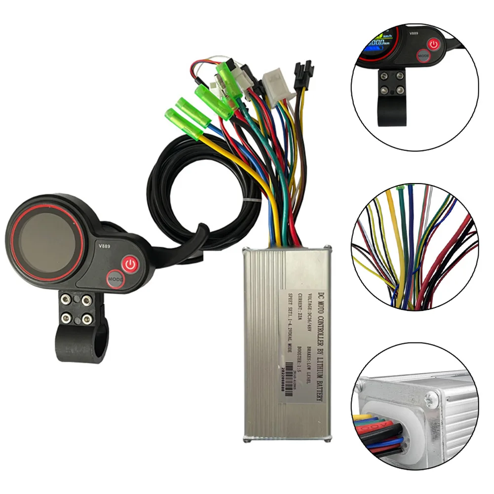 

Контроллер панели управления для UART No.2, пластиковый, металлический, размер 120*53*43 мм, V889, дисплей с напряжением 36/48 в, 6 контактов, двойной режим