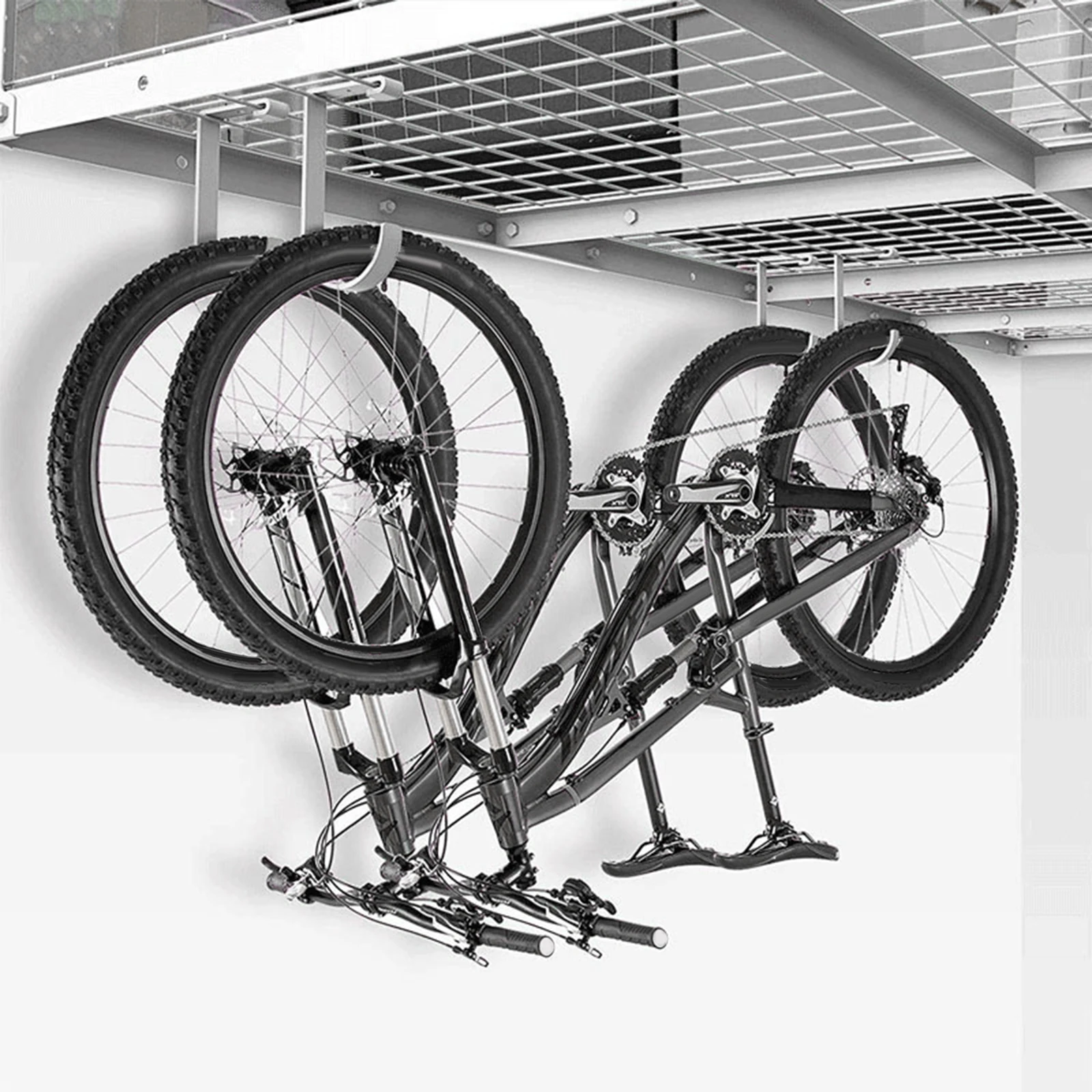 Ganci Per Biciclette Da Parete - Set Di 6 Ganci Con Rivestimento In PVC - Foto 2